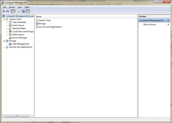 Computer Management Windows 7