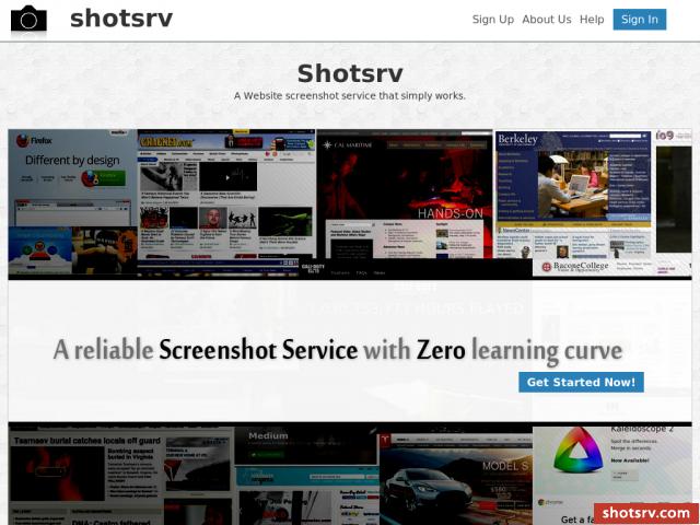 Screenshot Website service