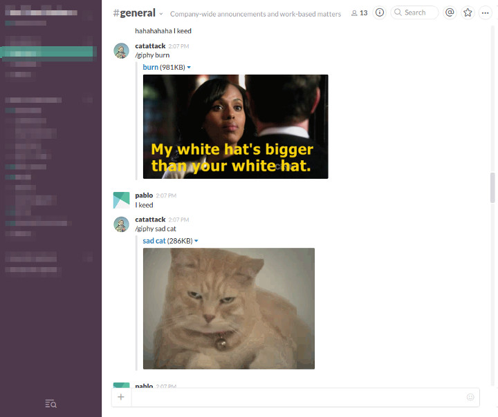 slack giphy