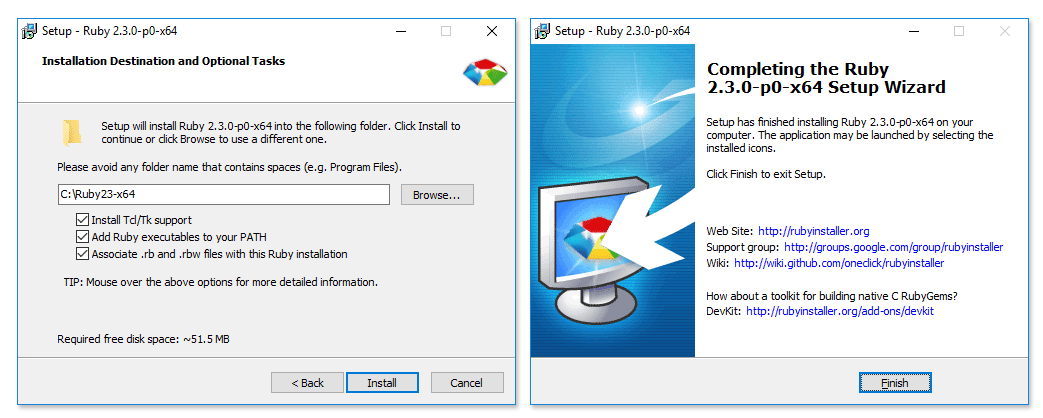 ruby installer pc