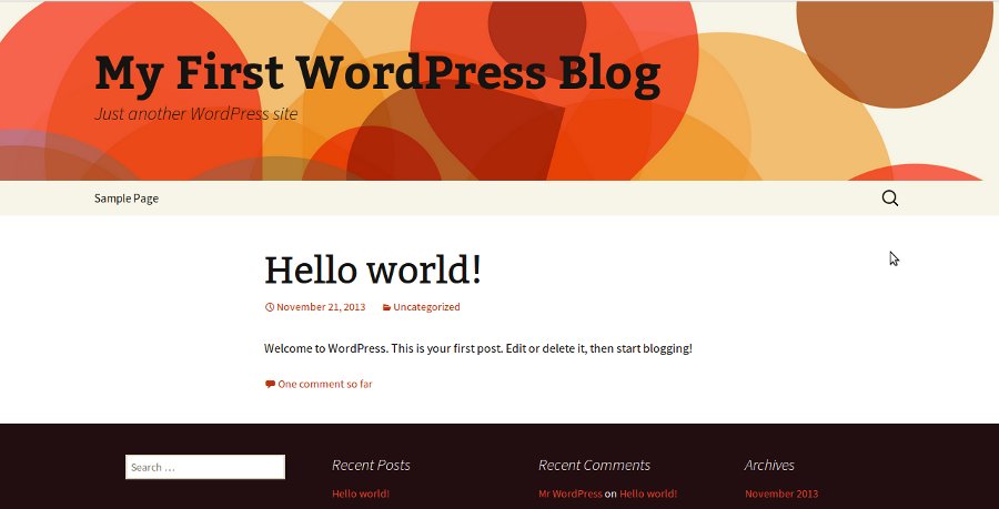 Wordpress Main site