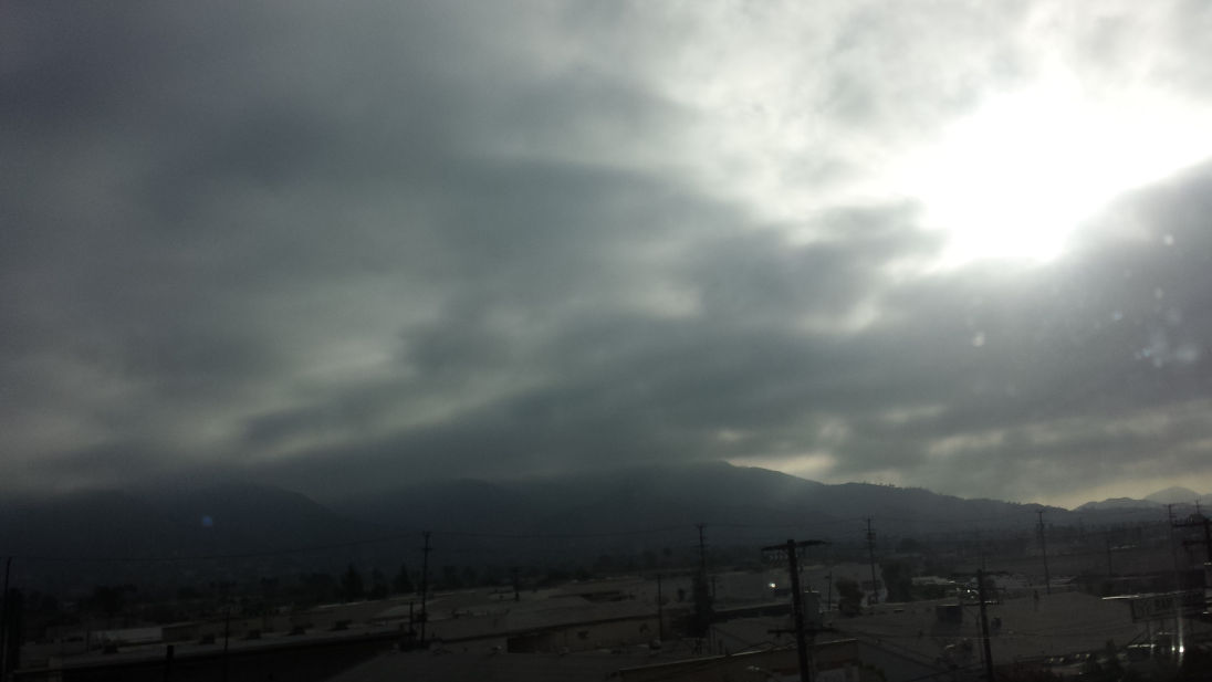 Foggy day exiting Santa Clarita