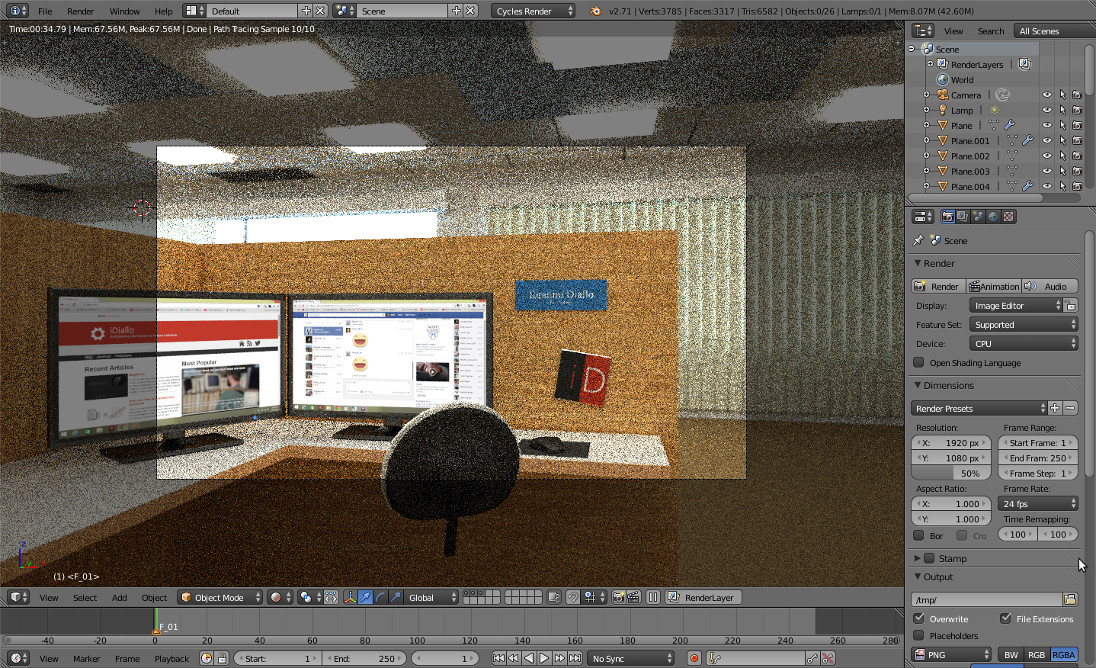 Office camera preview
