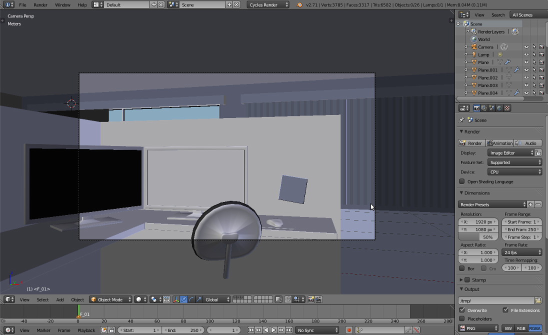 Office render solid