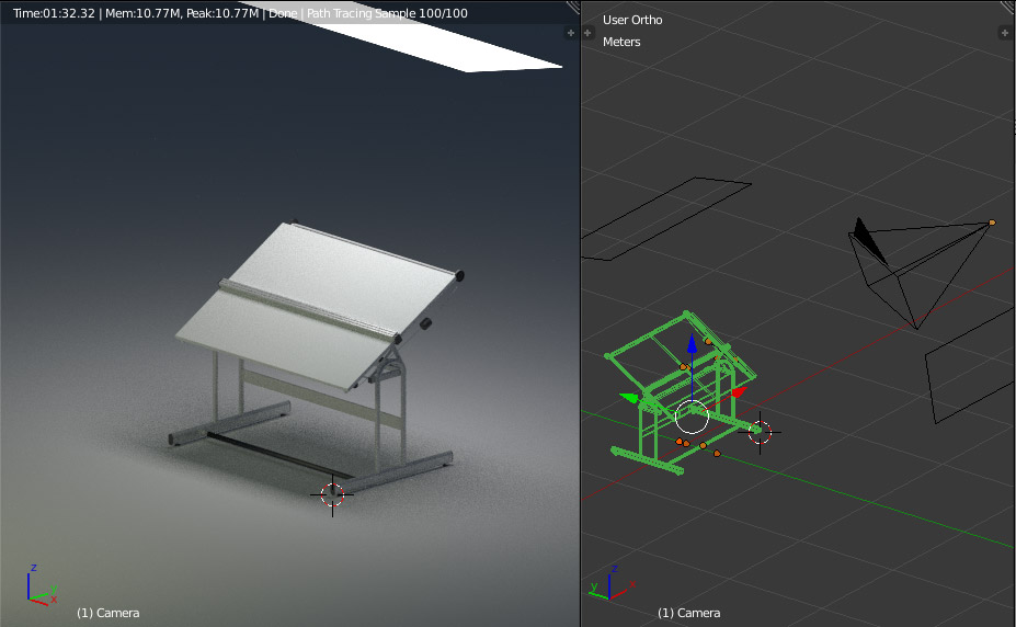 Drawing board wire-frame