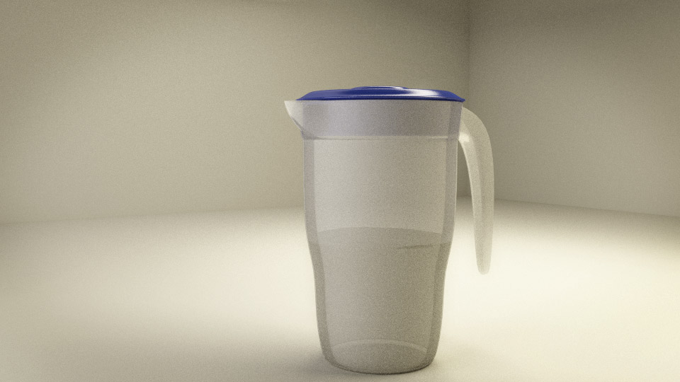 Water jar in blender 3d