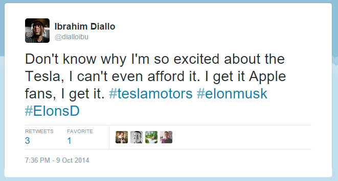 Excited about Tesla yet can't afford it.