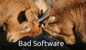 Working with bad software