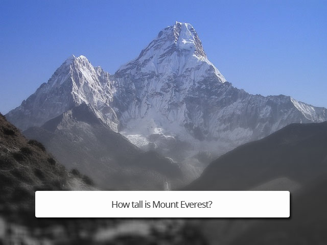 How tall is mount everest