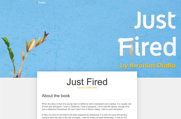 just fired landing page