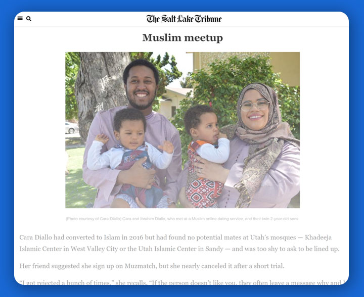 Diallo family posted on Salt Lake Tribune