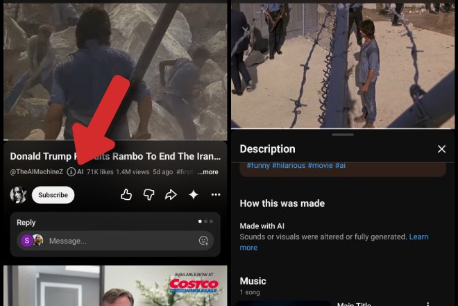 AI tag on youtube video